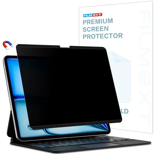 Image of FILMEXT Magnetic Privacy Screen Protector for iPad Air 11 Inch 2024-2026 | (M2 /M3 /M4, 6th /7th Gen),Removable Anti Spy Glare Blue Light Filter Black Secrity Privacy Film
