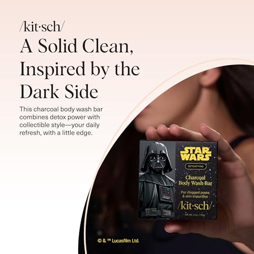 Kitsch x Star Wars Darth Charcoal Soap Bar for Men and Women – 4 oz - image 8