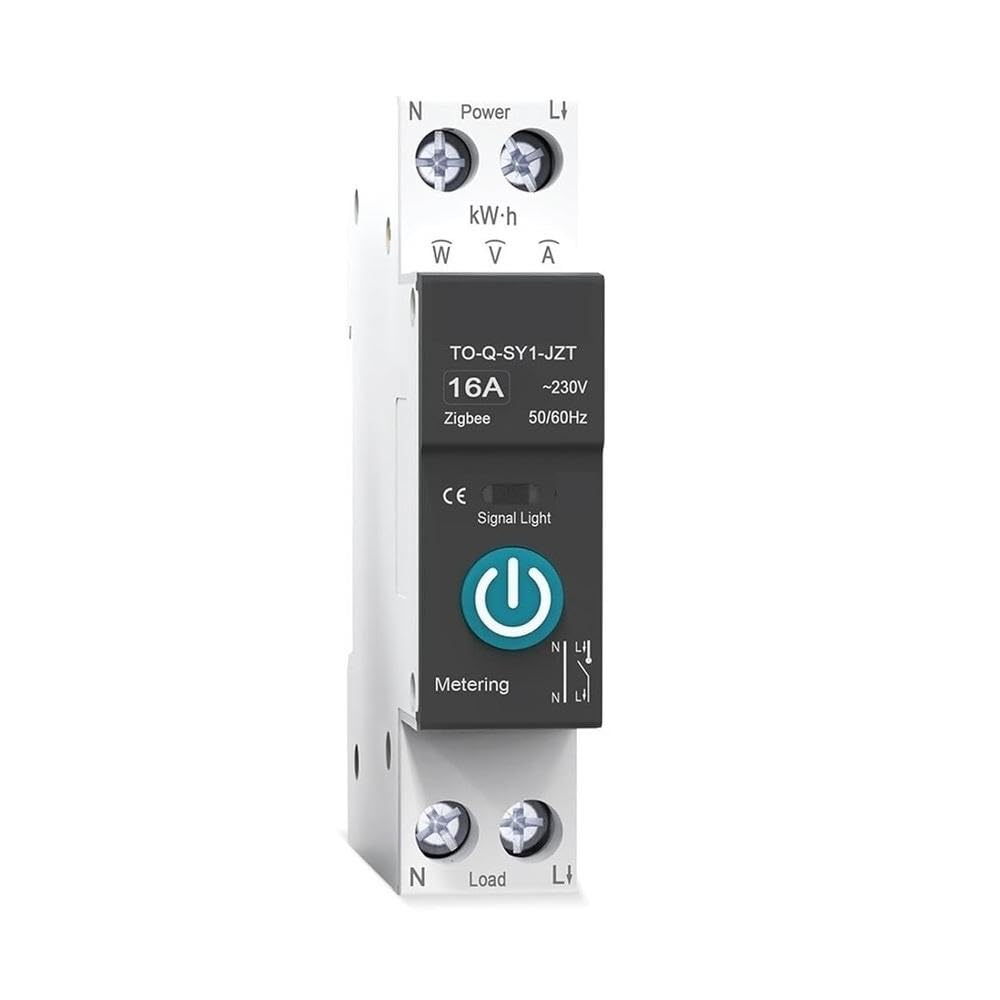 Interruttore Automatico Intelligente Con Misurazione Su Guida DIN 1P 63A Componenti elettrici(SY2 VA protect,Wireless)