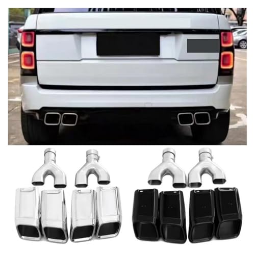 Sortie d'échappement courte pour modification tuyau Range Rover Executive 13-17 argent