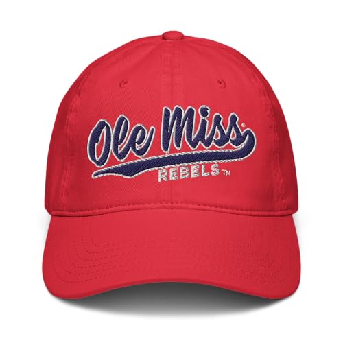 Gorra de béisbol ajustable roja Mississippi Ole Miss Rebels miniatura 2