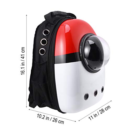 Mochila para transporte de animais de estimação Tehaux com cápsula espacial e 9 saídas de ar para ga