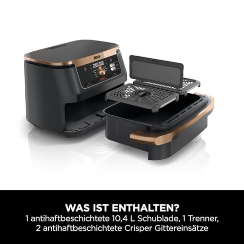 Ninja Foodi FlexDrawer Heißluftfritteuse 10.4L