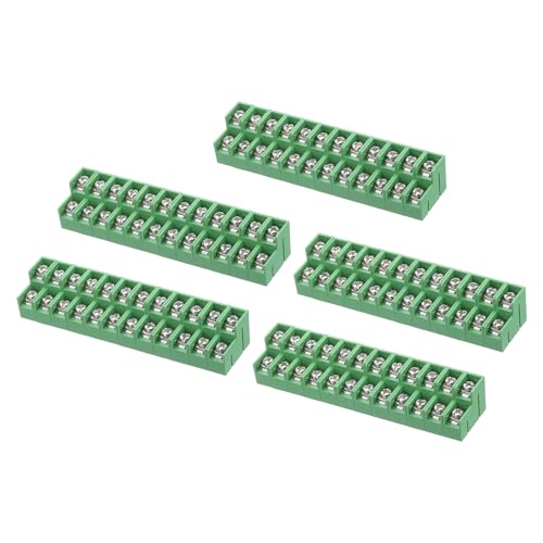 Tira de terminales de tornillo con aislamiento PA66 de 300 V y 15 A para montaje en PCB