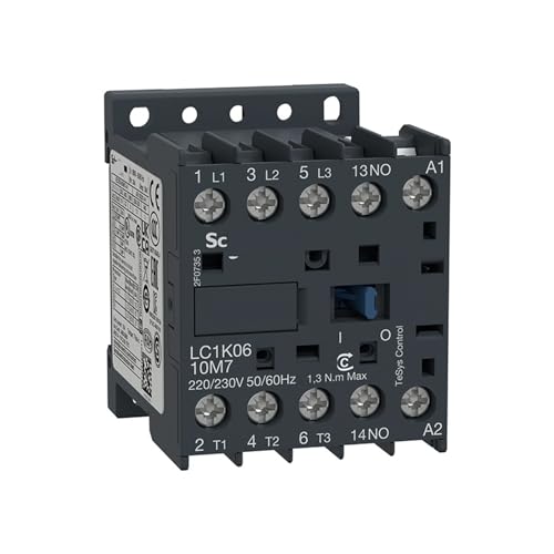 Contacteur TeSys K LC1K0610M7 Schneider 3P AC-3 440V 6A bobine 220V