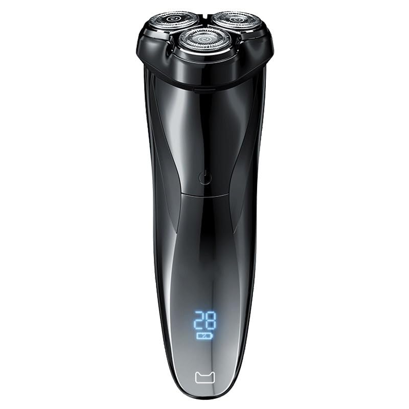 Rasoir électrique pour homme barbe et visage rasoir étanche humide et sec avec écran LCD