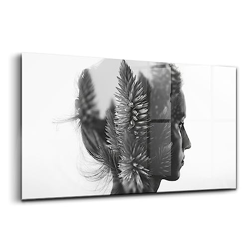 Peinture sur verre d'art de qualité supérieure Wallfluent, art mural coloré 140x70cm