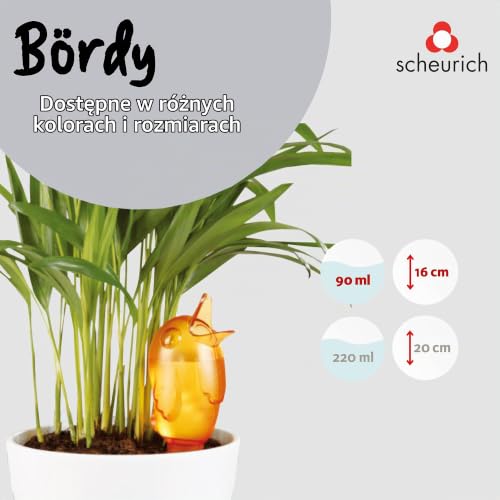 Scheurich Bördy S Nawadniacz Roślin Doniczkowych, Pomarańczowy, 90 ml/15 cm