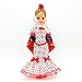 Folk Artesanía Muñeca Sintra 42 cm colección Madrileña o Chulapa, Nueva y Original, Similar Nancy (Rojo Lunar Blanco)