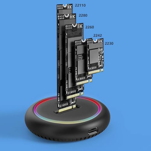 Adaptador Lector M.2 NVMe SSD USB C 10Gbps Toaster Style miniatura 2