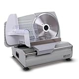 Valley Sportsman 7.5' Electric Meat Slicer, with Stainless Steel Blade, 180 W, Adjustable Thickness for Home Use, Easy to Clean, Cuts Meat,...