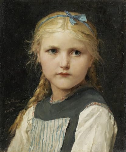 Tableaux Toile Décoration Murale Portrait d'une jeune fille par Albert 60x90cm