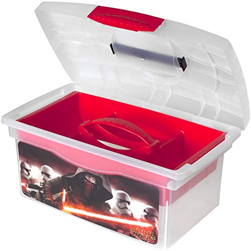 OKT Disney Star Wars Caja de Plástico, 40u00a0x 24u00a0x 21u00a0cm, Negro