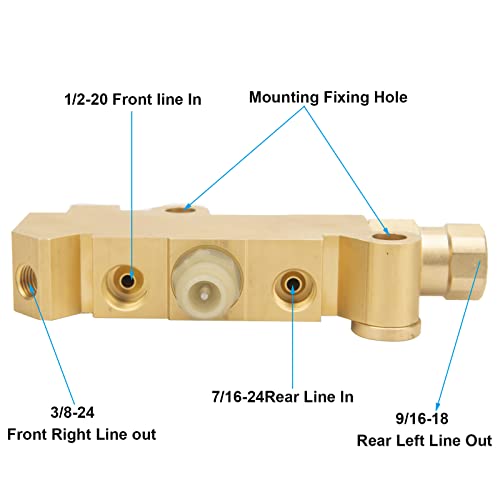 PV4 Proportioning Valve, Brass PV4 Brake Proportioning Valve, 1721361