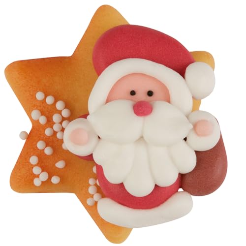 Günthart 48 Zucker- Nikolaus mit Stern und Tanne aus Marzipan