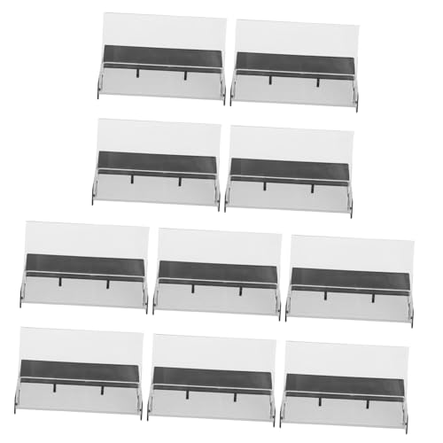 Cabilock 10pcs Clear Plastic Cassette Tape Storage Case Tape Holder and Valuables Elegant Design Construction