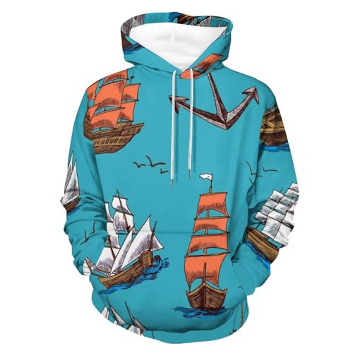 Sweats à capuche voilier UMENG taille S anti-courants d'air pull douillet manche longue