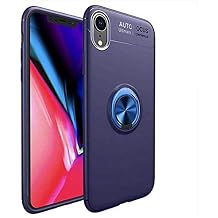 Elfia iPhone XR ile Uyumlu Silikon Y z k Standl  M knat sl  K l f, Ravel Mavi