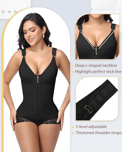 SHAPSHE Fajas Colombianas Moldeadoras Body Shaper High Compression Garment for Women Tummy Control Shapewear4