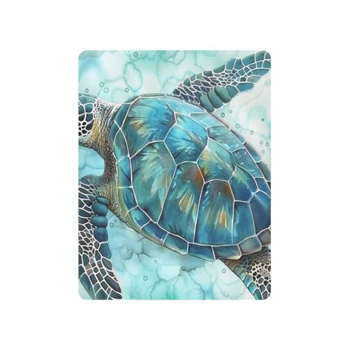Image of Sea Turtle Crib Sheets Stretchy Portable Sheets for Baby Toddler Breathable Soft Crib Mattress Sheet for Girls Boys