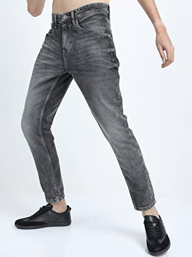 Image of KETCH Mens Grey Slim Tapered Jeans