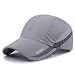 HH HOFNEN Quick Drying Lightweight Baseball Cap Outdoor Airy Mesh UV Protection Sun Hats (A033-Light Grey)