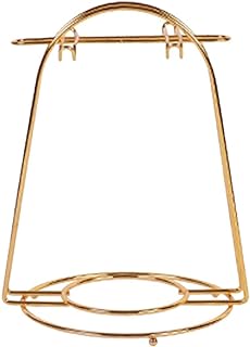 YY YEARCHY Coffee Mug Holder, Espresso Cups Holder Cup Drying Rack Cups Drainer Stand Metal Mug Tree Cups Organizer with 4 Hook Hangers for Kitchen Counter and Tea Party(Gold)