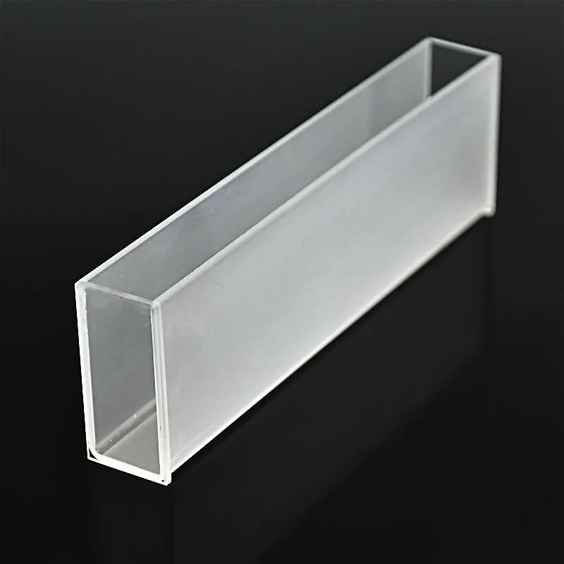 Cubeta de cuarzo con trayectoria de luz de 100 mm, celda de espectrómetro (celda de muestra líquida), 35 ml, for tecnología de sinterización de frita de espectrofotómetro, 1/paquete