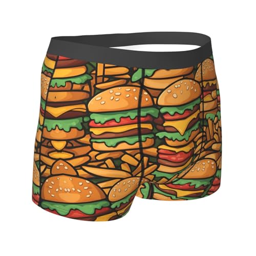 many cute burgers Men's boxer briefs (S-XXL) - light, breathable, sweat-absorbing elastic fabric, free stretch3
