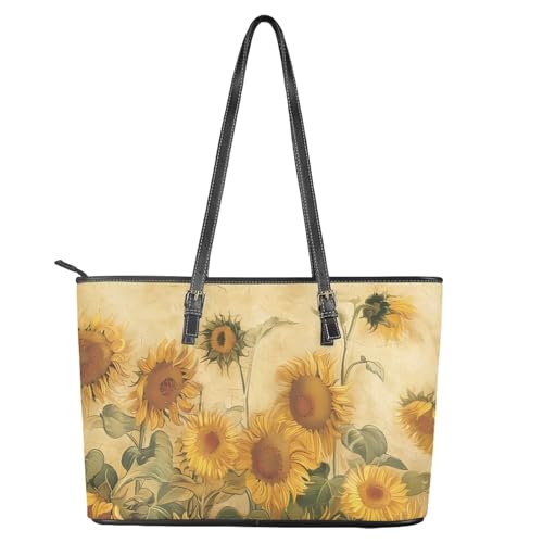 Leather Tote Bag for Women, Oversize Crossbody Shoulder Bag, Vintage Hobo Purse Handbag with Top Handle Travel Bags4