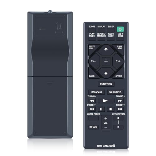 RMT-AM330U Controle remoto de substituição para sistema de áudio Sony SHAKE-X30 MHC-V13 MHC-V02 MHC-M20 MHC-V21 MHC-V77W SHAKE-X10 MHC-V50 MHC-V71 MHC-V90W SHAKE-X10