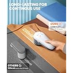 POPCHOSE Fabric Shaver, Sweater Shavers to Remove Pilling, Lint Shaver with 6-Leaf Blades, Electric Lint Remover for Clothes, Couch, Furniture, Fuzz, Lint Ball, Pillings, USB Rechargeable - Image 3