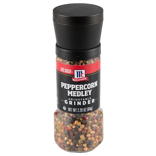 McCormick Peppercorn Medley Adjustable Grinder, 2.29 oz
