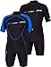 Bare Sport S-Flex 2MM Neoprene Shorty Wetsuit (Blue, S)