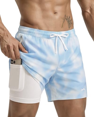 Image of maamgic Men's Athletic Running Shorts with Liner Ultra Lightweight Workout Shorts 5 inch / 7 inch