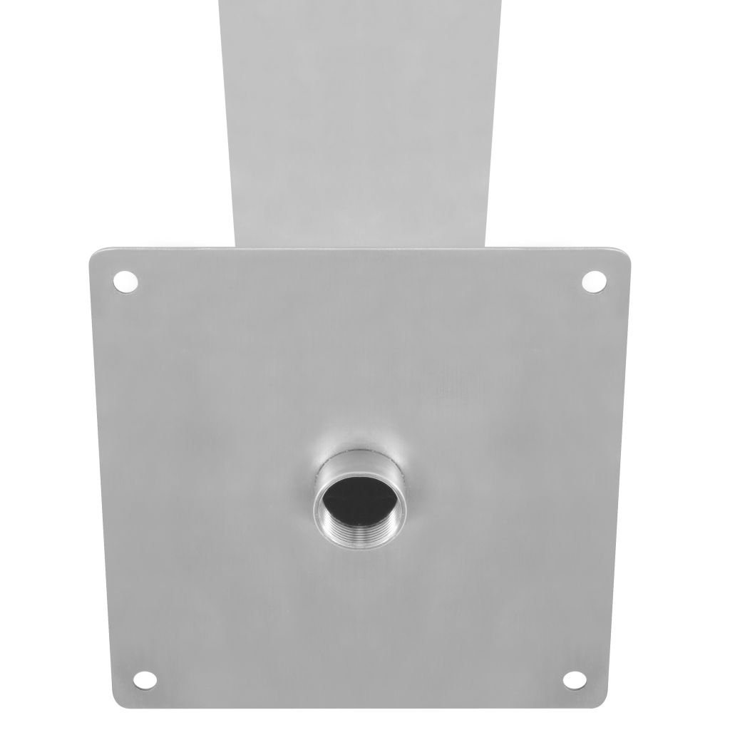 IKAYAA Fuente Cascada para Piscina Fuente Jardin Acero Inoxidable, SPA, Fuentes de Piscina o Jardín de Plata, Diseño Curvo, 64 x 30 x 52 cm
