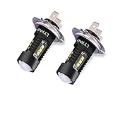 AHORRO de ENERGÍA----La bombillas led drl coche con nueva tecnología, para vehículos de DC 12V-24V. Lnicio instantáneo, sin impacto de corrientes fuertes, mejorando la vida de la batería en más del 30%, tiene una vida útil proyectada de 50,000 horas. Mientras que pueden ahorrar mucha energética de su automóvil para ayudar a proteger su batería, son más brillantes que bombillas halógenas.