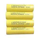 DAUZ 2500mhA Large HE4 Power 18650 Up to 25A Lithium Battery 2500mhA Power HE4 Power 18650 Up to 25A Continuous Current Lithium Battery 4