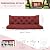 Extra Thick 5" Waterproof Swing Cushions 3 Seater Replacement Outdoor Porch Swing Cushions with Backrest and Ties, Cushions for Patio Garden Backyard Long Bench Furniture(Wine Red 60×40×5inch)