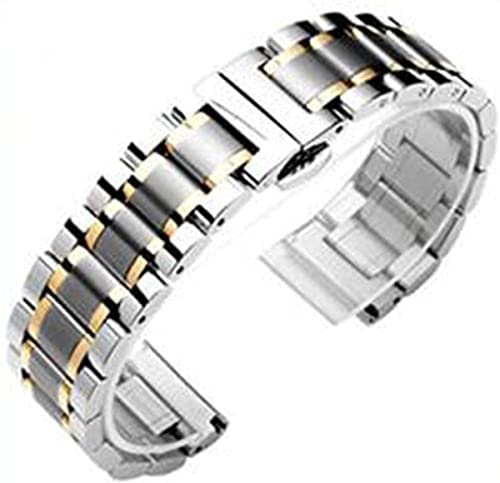 Bracelet de montre en acier inoxydable de rechange pour remplacer un cuir usé