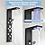 DELAVIN LED Shower Panel Stainless Steel Shower Tower with Temperature Display, 5-Function Shower Panel Tower System with Rainfall Waterfall Massage Body Jets Tub Spout Handheld Shower, Brushed Black