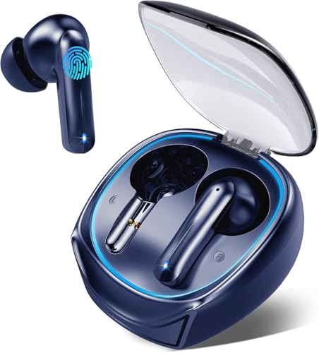 Motost Auriculares Bluetooth 5.3 estéreo de Graves Profundos, Pantalla de alimentación LED, cancelación de Ruido de Llamada