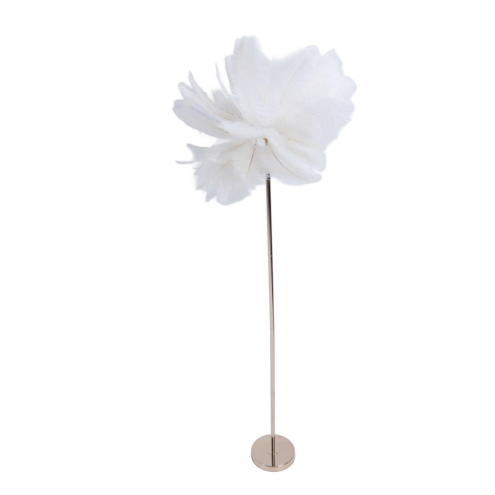 Lámpara de pie de pluma LED regulable para decoración moderna de dormitorios 8
