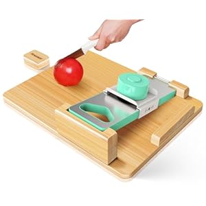Adaptive One-Handed Cutting Board – Anti-Slip Design with Bread Stops & Spikes – Ideal for Amputees & Disabled – Single Handed Board for Easy Cutting & Chopping – Handicapped Cutting Board