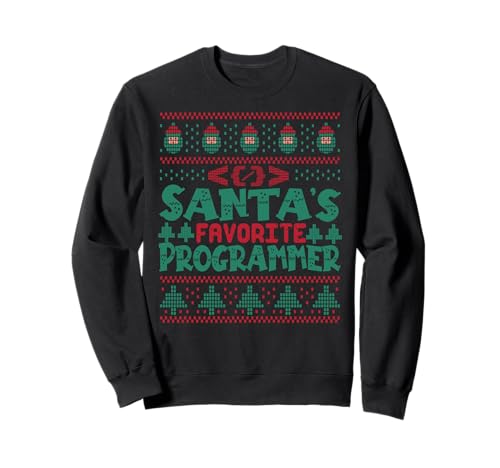 Santa's Favorite Programmer - Funny Christmas Sweatshirt
