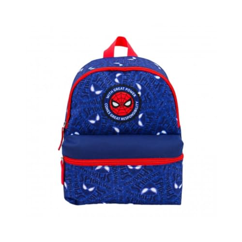 Sac à dos garçon Spiderman bleu maternelle et cartable enfant 28 cm