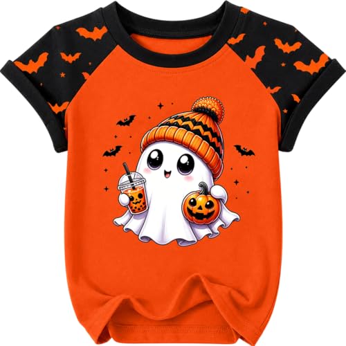 Eatbook Halloween Shirts for Kids Girls Boys Toddler Ghost Graphic T Shirt - image 1