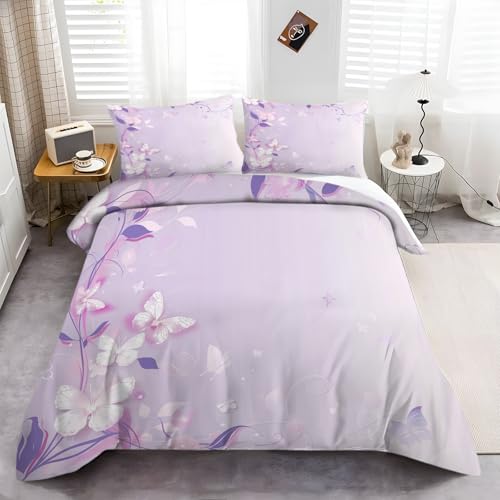 Housse de couette 220x240 microfibre pour lit d'adolescent sans repassage
