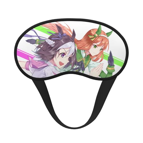 ウマ娘 アイマスク 睡眠用 安眠 圧迫感なし 遮光 快眠 グッズ 遮光率99 昼休み 旅行 出張 軽量 目隠し ブラック 男女兼用 通気性 母 誕生日プレゼント 父の日 恋人