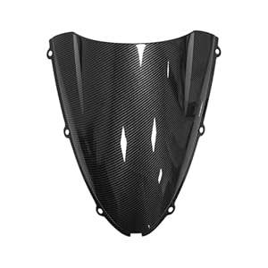 Fvcmnjdge Motorrad Windschutzscheibe Carbon Look für Ninja
